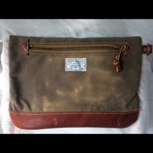 ARTIFACT BAG CO. WAXED CANVAS AND LEATHER BAG
